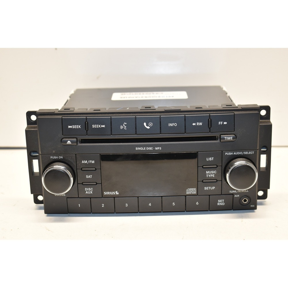 2007-14 Chrysler Dodge Jeep OEM Radio AM/FM CD Player RES Aux Input P05091197AC